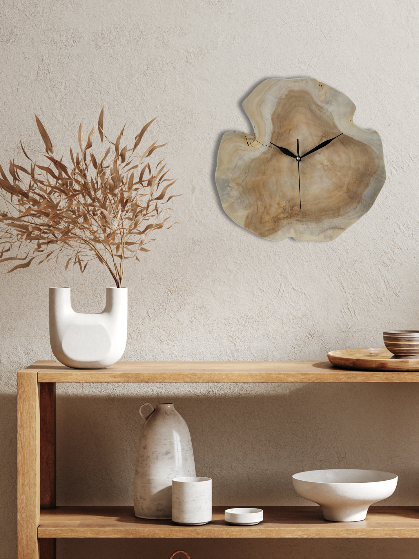 Holzuhr ´Teak´