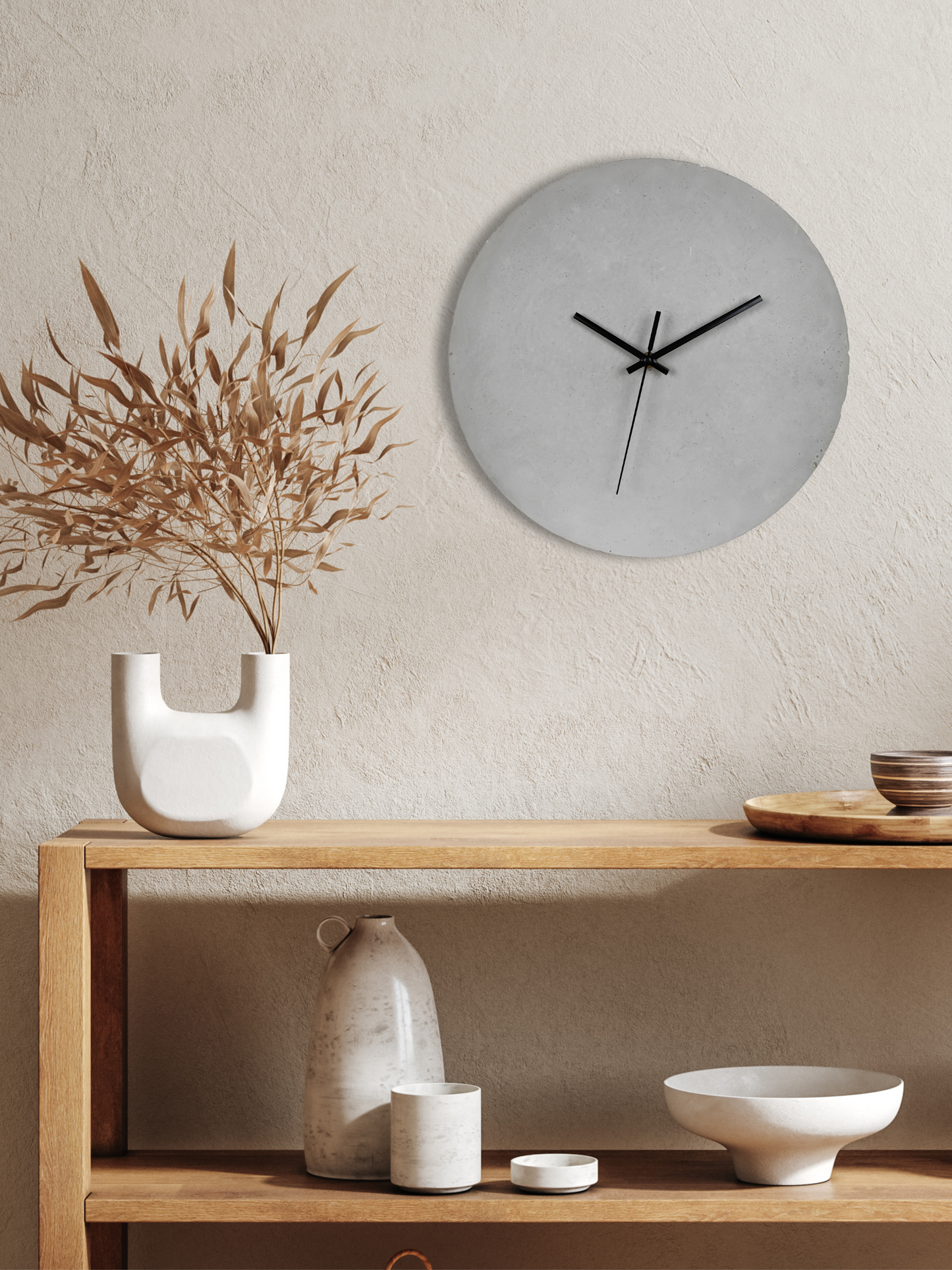 Betonuhr schlicht 38cm